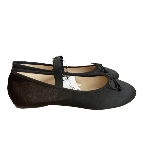 SOUL MATES, mary Jane ballet flat, black satin , grosgrain details, bow 7 NWT - Picture 3 of 8